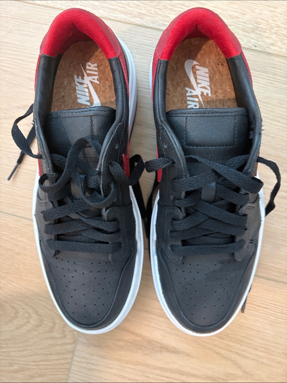 Nike Jordans women’s Black and Red Low-Top Sneakers - Picture 2 of 7